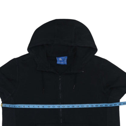 adidas Men's Black XL 1/2 Zip Hoodie with Logo Graphic