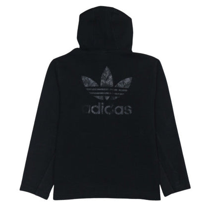 adidas Men's Black XL 1/2 Zip Hoodie with Logo Graphic