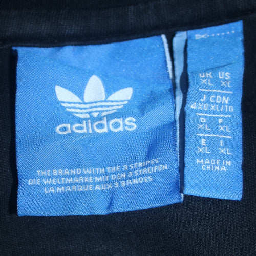 adidas Men's Black XL 1/2 Zip Hoodie with Logo Graphic