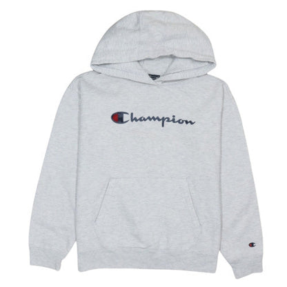 Champion Womens Grey Pullover Hoodie Medium Cotton Blend