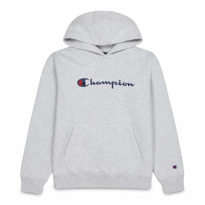 Champion Womens Grey Pullover Hoodie Medium Cotton Blend