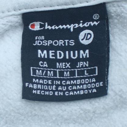 Champion Womens Grey Pullover Hoodie Medium Cotton Blend