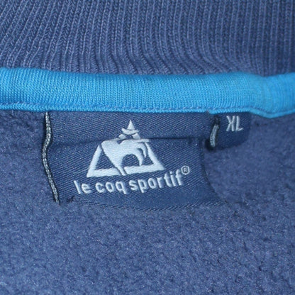 Le Coq Sportif Men's Blue XL Pullover Sweatshirt Logo Fleece