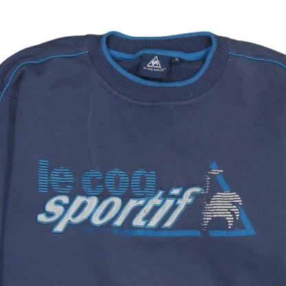 Le Coq Sportif Men's Blue XL Pullover Sweatshirt Logo Fleece