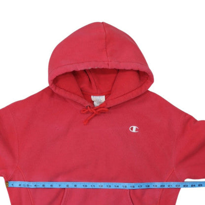 Champion Women’s Red Reverse Weave Pullover Hoodie Size L