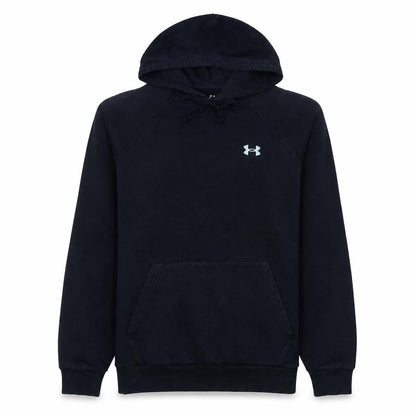 Under Armour Men's Black Pullover Hoodie Size M Fleece Relaxed Fit