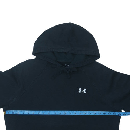 Under Armour Men's Black Pullover Hoodie Size M Fleece Relaxed Fit