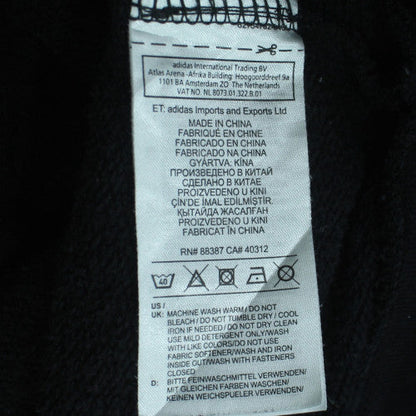 Adidas Womens Black Full Zip Hoodie Size M Cotton Blend Sportswear