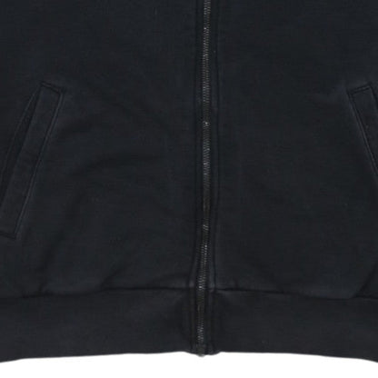 Adidas Womens Black Full Zip Hoodie Size M Cotton Blend Sportswear