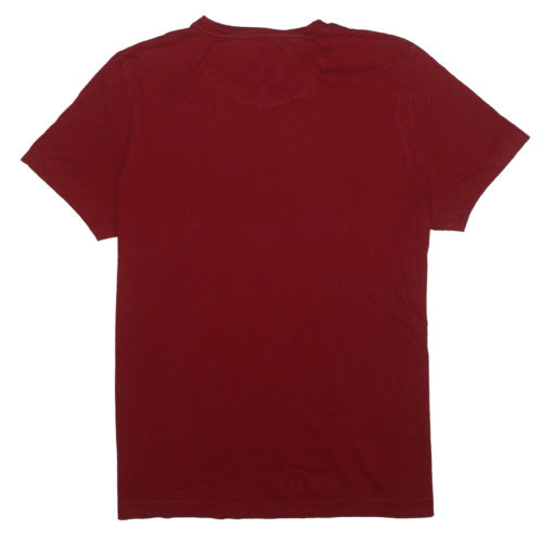 Tommy Hilfiger Men's Red Slim Fit Cotton Crew Neck T-Shirt Size L