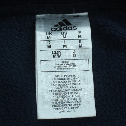 Adidas Womens Navy Blue Crew Neck Pullover Sweatshirt M