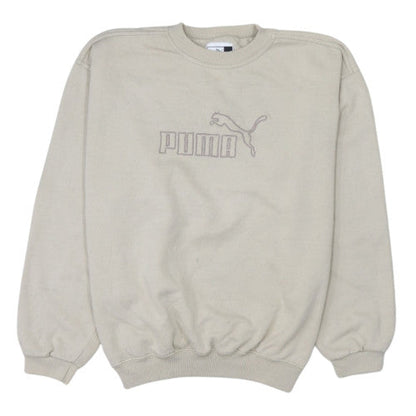 Puma Mens Beige XL Pullover Crew Neck Sweatshirt