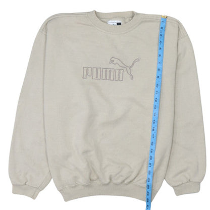 Puma Mens Beige XL Pullover Crew Neck Sweatshirt