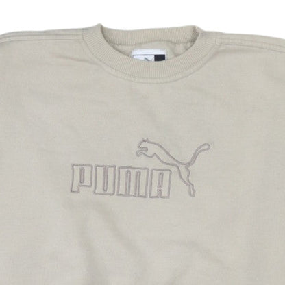 Puma Mens Beige XL Pullover Crew Neck Sweatshirt