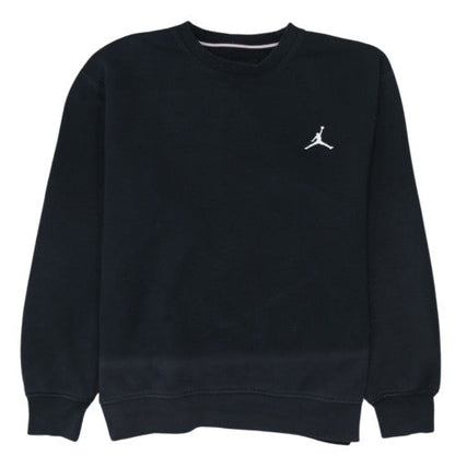 Jordan Men's Black Crew Neck Sweatshirt M Pullover Fleece