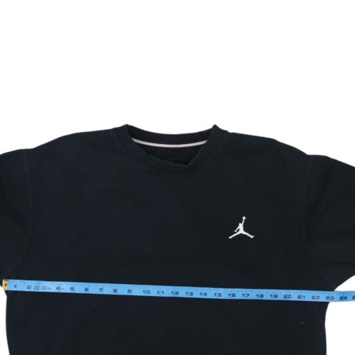 Jordan Men's Black Crew Neck Sweatshirt M Pullover Fleece