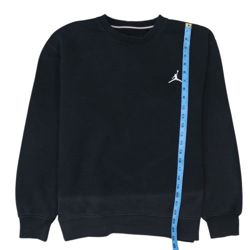 Jordan Men's Black Crew Neck Sweatshirt M Pullover Fleece