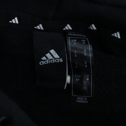 Adidas Men's Black Small Pullover Hoodie with Logo Graphic