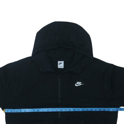 Nike Men's Black Full Zip Hoodie L Classic Fleece Sweatshirt