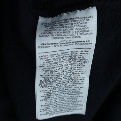 Nike Men's Black Full Zip Hoodie L Classic Fleece Sweatshirt