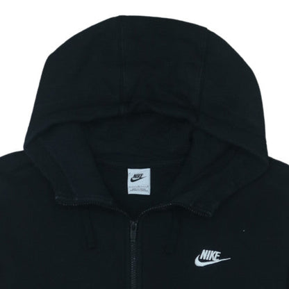 Nike Men's Black Full Zip Hoodie L Classic Fleece Sweatshirt