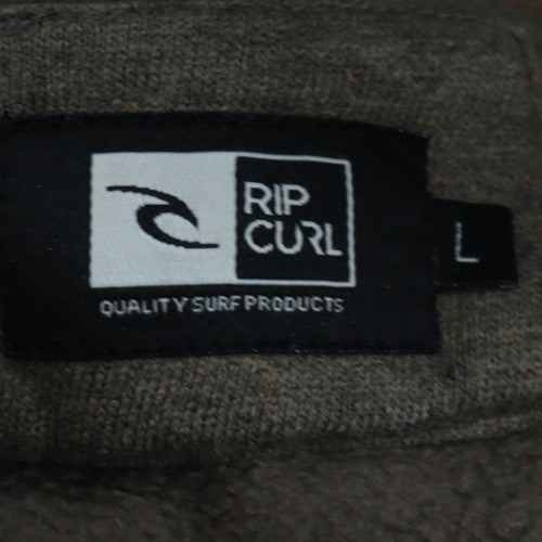 Rip Curl Men's Beige Pullover Fleece Lined Hoodie Size L