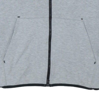 Nike Men's Grey Full Zip Hoodie Size M Sportswear