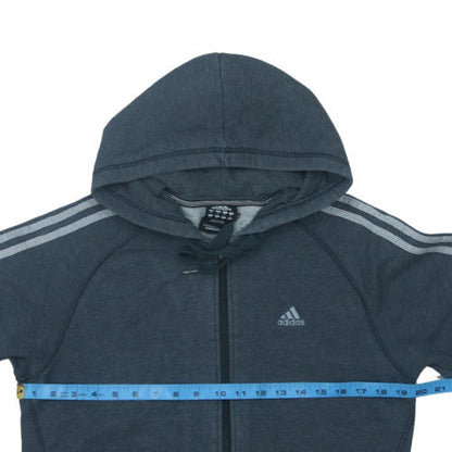 Adidas Men's Grey Full Zip Hoodie Size S Sportswear