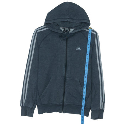 Adidas Men's Grey Full Zip Hoodie Size S Sportswear