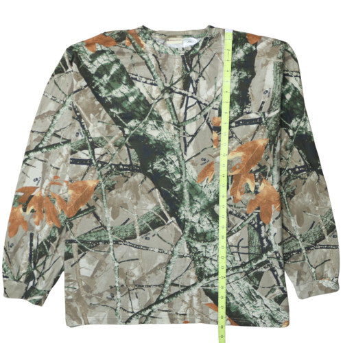 Outfitters Ridge Mens 2XL Camouflage Long Sleeve Cotton T-Shirt