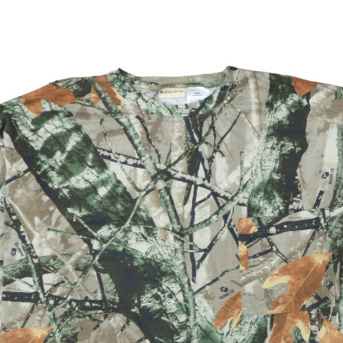 Outfitters Ridge Mens 2XL Camouflage Long Sleeve Cotton T-Shirt