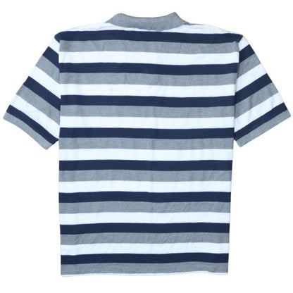 Ralph Lauren Men's Blue Striped Cotton 3XL Polo Shirt