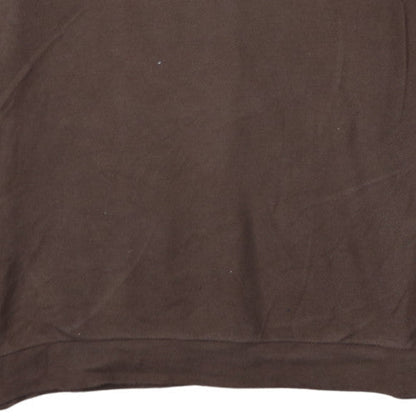 Lacoste Men’s Brown 1/4 Zip Collared Sweatshirt 2XL Regular Fit