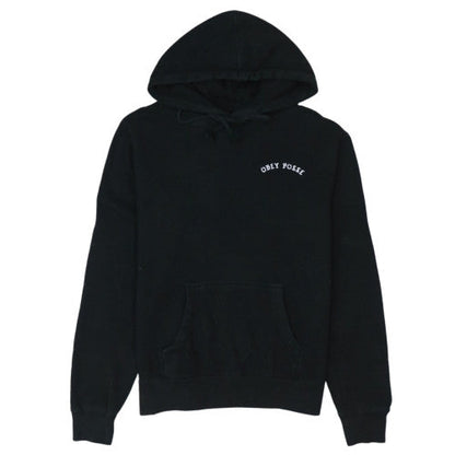 Obey Mens Black Pullover Hoodie L Streetwear Embroidered Logo
