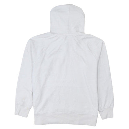 Levi's Womens White Pullover Hoodie Medium Logo Cotton Casual