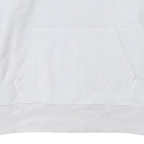 Levi's Womens White Pullover Hoodie Medium Logo Cotton Casual