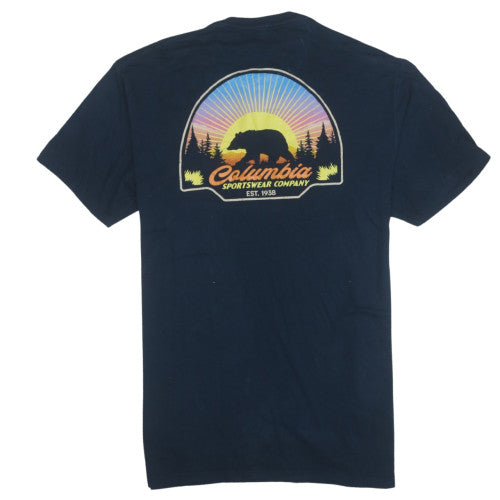 Columbia Men's Blue XL Graphic Outdoor Bear Cotton T-Shirt