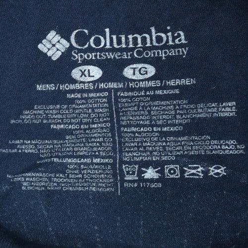 Columbia Men's Blue XL Graphic Outdoor Bear Cotton T-Shirt