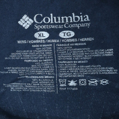 Columbia Men's Blue XL Graphic Outdoor Bear Cotton T-Shirt