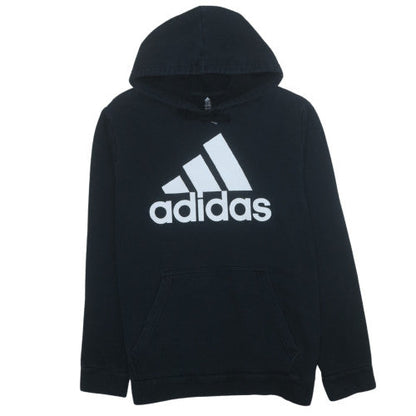 Adidas Women's Black Pullover Hoodie XL Cotton Blend Logo Print