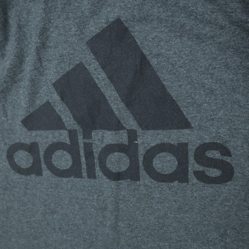 Adidas Men's Dark Grey 2XL Crew Neck Graphic Logo T-Shirt