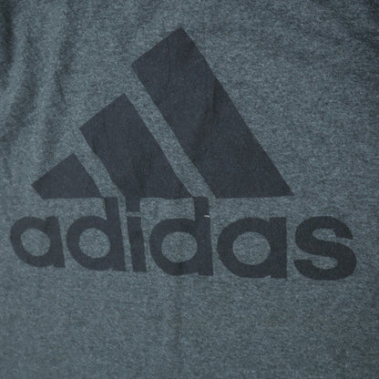 Adidas Men's Dark Grey 2XL Crew Neck Graphic Logo T-Shirt