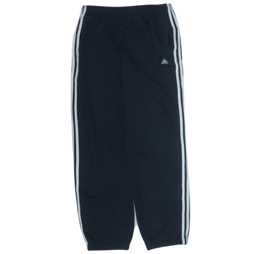 Adidas Men's Black Regular Fit Fleece Sweatpants L