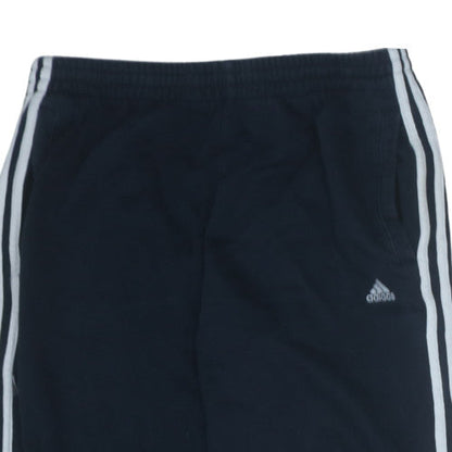 Adidas Men's Black Regular Fit Fleece Sweatpants L