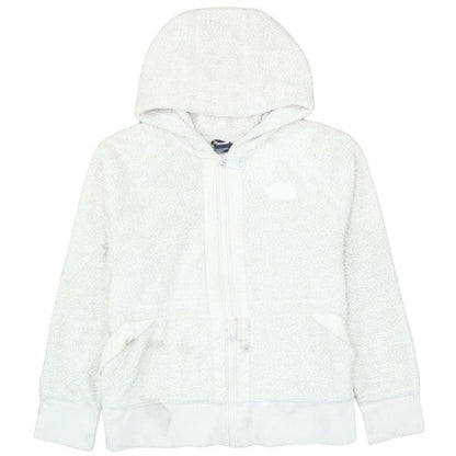 The North Face Womens White XL Fleece Hooded Zip Jacket