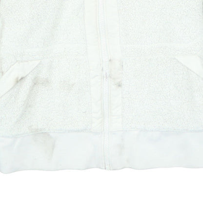 The North Face Womens White XL Fleece Hooded Zip Jacket