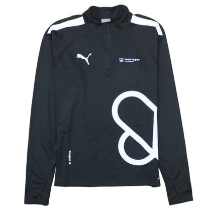 Puma Men’s Black 1/4 Zip Sports Sweatshirt M Regular Fit