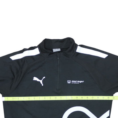 Puma Men’s Black 1/4 Zip Sports Sweatshirt M Regular Fit