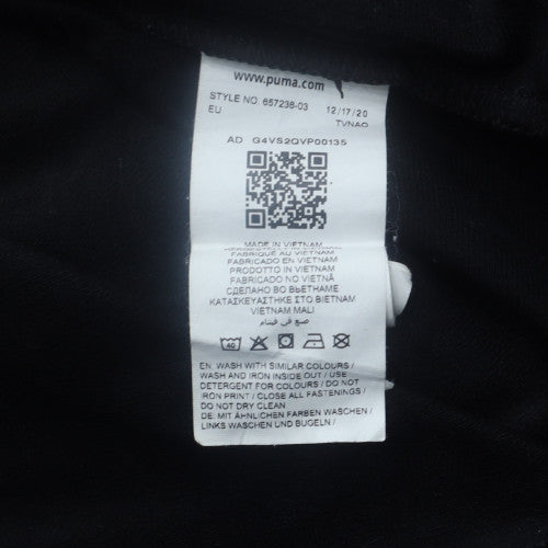 Puma Men’s Black 1/4 Zip Sports Sweatshirt M Regular Fit
