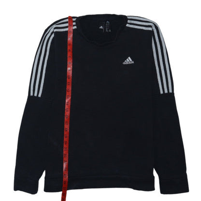 Adidas Men's Black Crew Neck Pullover Sweatshirt Size M